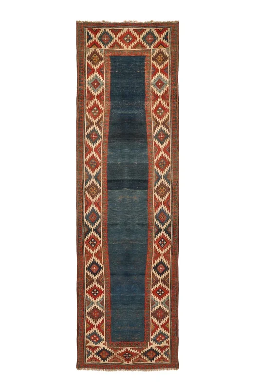 Antique Caucasian Talish Runner Rug 12’10” x 3’3″