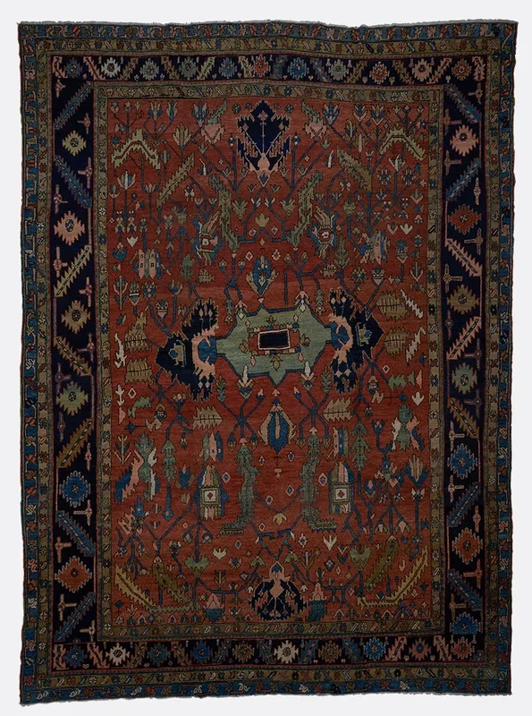 Antique Persian Bakshaish Rug – 9’6″ x 13’6″