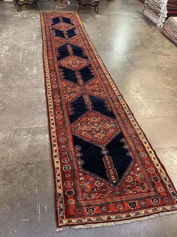 Antique Persian Bidjar Rug – 3’3″ x 17’1″