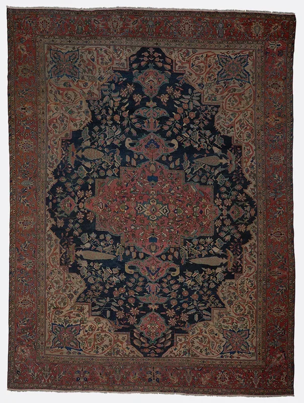 Antique Persian Farahan Rug – 9’1″ x 12’1″
