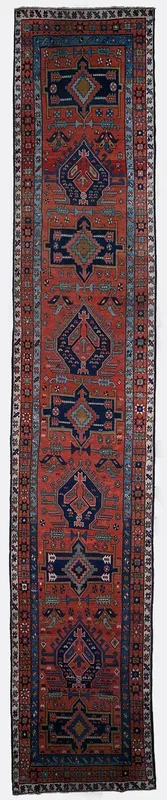Antique Persian Heriz Rug – 3’3″ x 17’9″