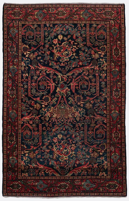 Antique Persian Mahal Rug – 4’5″ x 7’3″