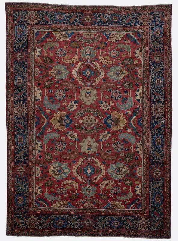 Antique Persian Mahal Rug – 8’10” x 12’2″