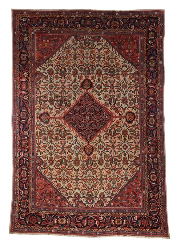 Antique Persian Mahal Rug – 8’7″ x 12’7″