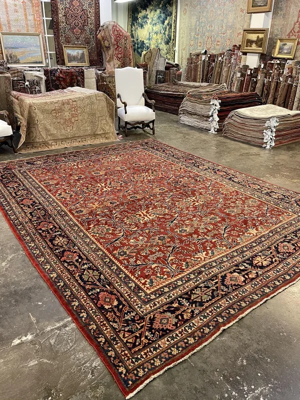 Antique Persian Mahal Rug – 9’8″ x 12’5″