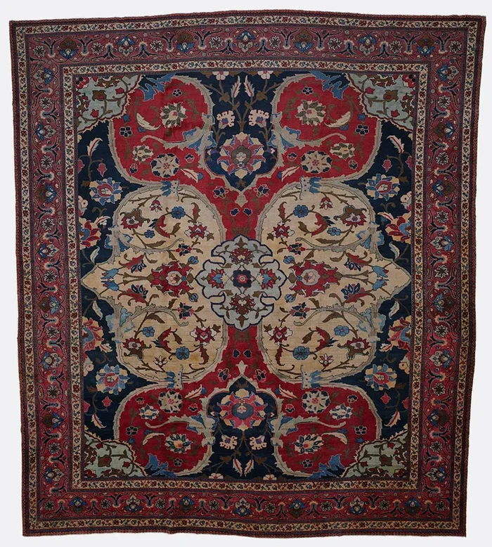Antique Persian Tabriz Rug – 11’5″ x 13’1″