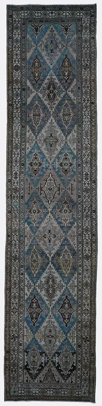 Antique Persian Tabriz Rug – 3’4″ x 15’5″