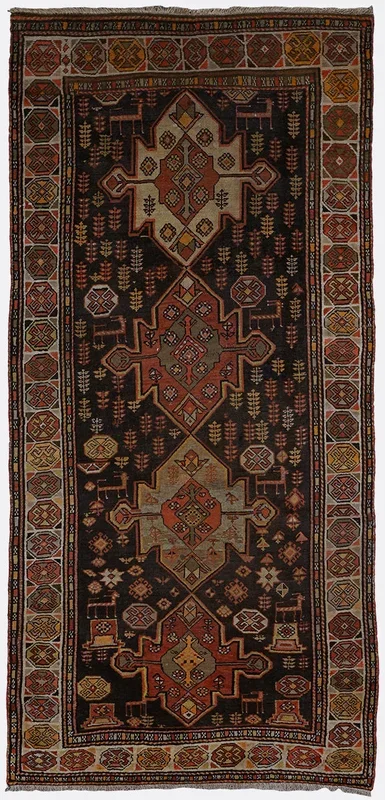 Antique Persian Zanjan Rug – 3’7″ x 7’7″