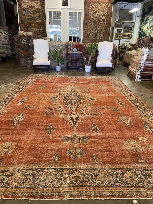 Antique Persian Ziegler Mahal Rug – 10’3″ x 15’2″