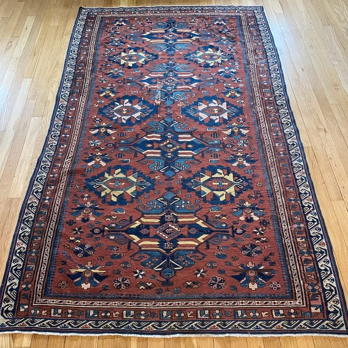Antique Rug, 4′ 4 x 7′ 3 Brown