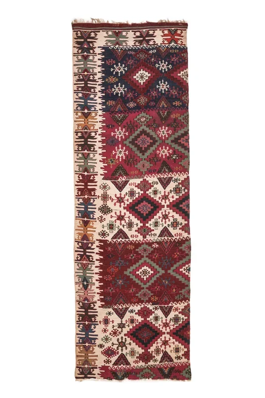 Antique Syrian Aleppo Kilim 8’1″ x 2’8″