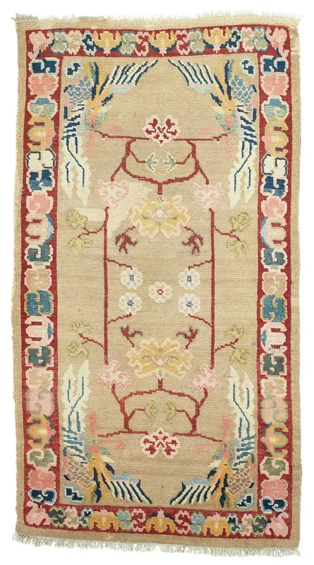 ANTIQUE TIBETAN KHADEN 2′ 7″ x 4′ 11″ Late 19th C