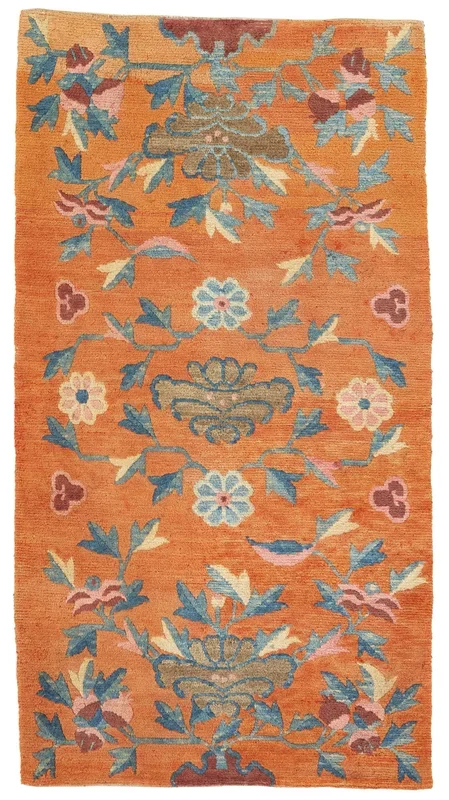 ANTIQUE TIBETAN KHADEN 2′ 7″ x 4′ 9″ Late 19th C