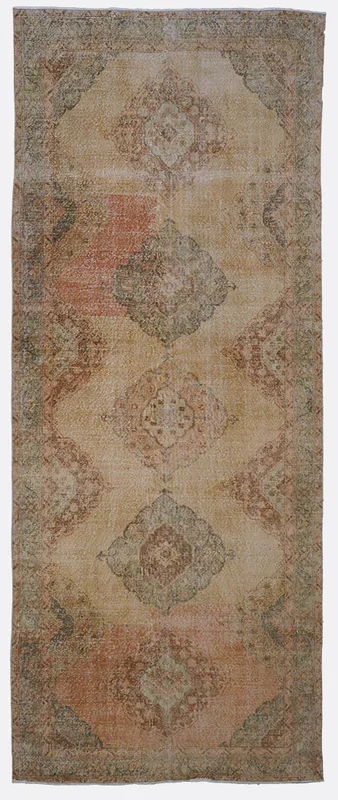 Antique Turkish Chic Rug – 4’8″ x 12’3″