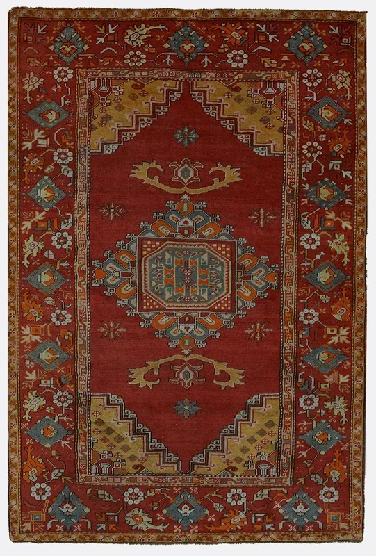 Antique Turkish Milas Rug – 3’9″ x 5’8″