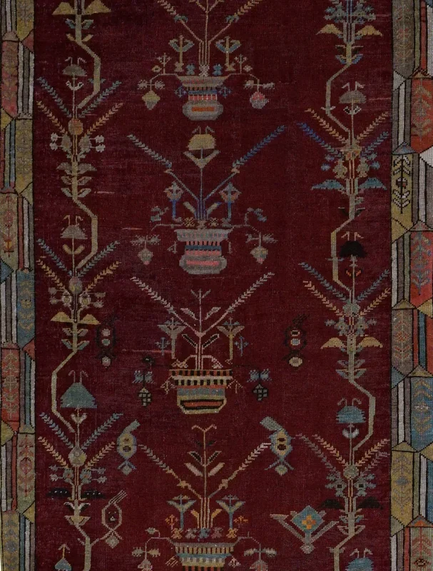 Antique Turkish Mudjar Rug – 3’5″ x 12’5″