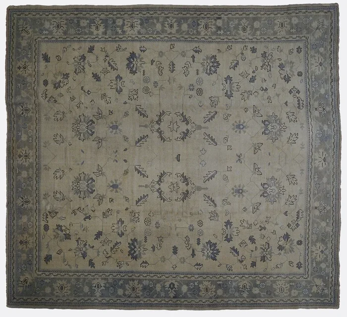 Antique Turkish Oushak Rug – 10’3″ x 11’2″