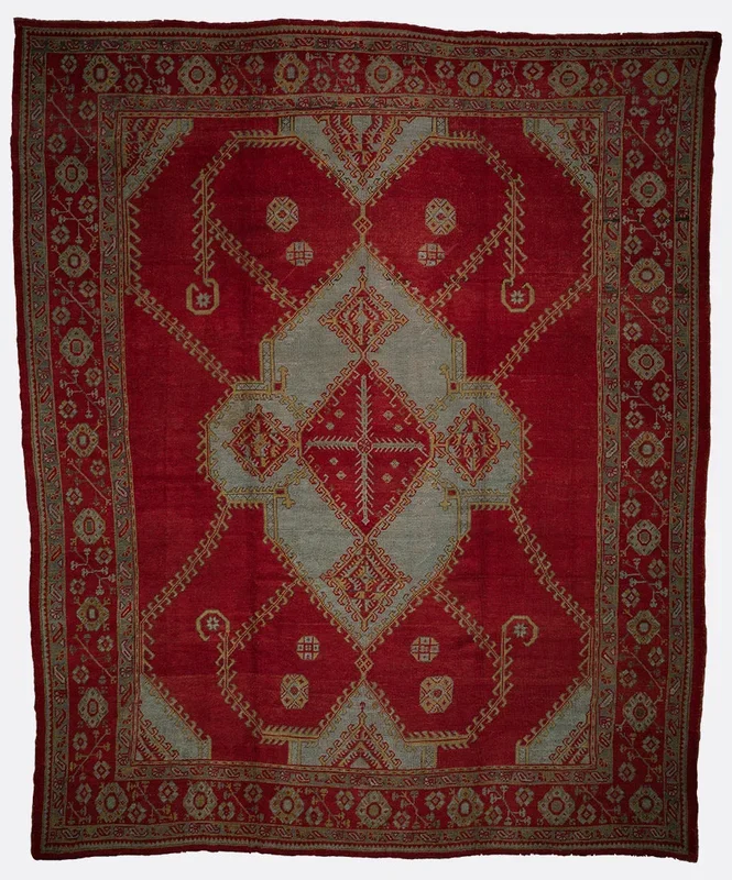 Antique Turkish Oushak Rug – 12′ x 14’2″