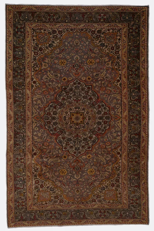 Antique Turkish Oushak Rug – 4’10” x 7’6″
