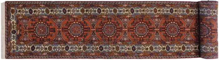 Antique Vegetable Dyed Agra Blue/Red Wool Rug – 8’3” x 10’2”
