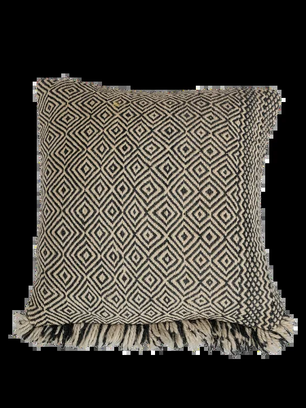 Anzal’s Zanafi Pillow – Diamonds & Stripes
