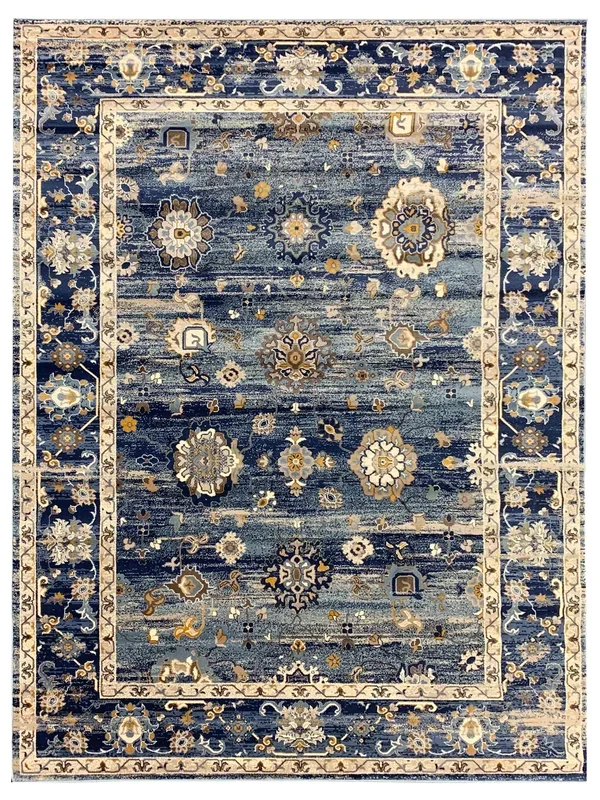 Artisan Julia Navy Lt.Blue Transitional Machinemade Rug