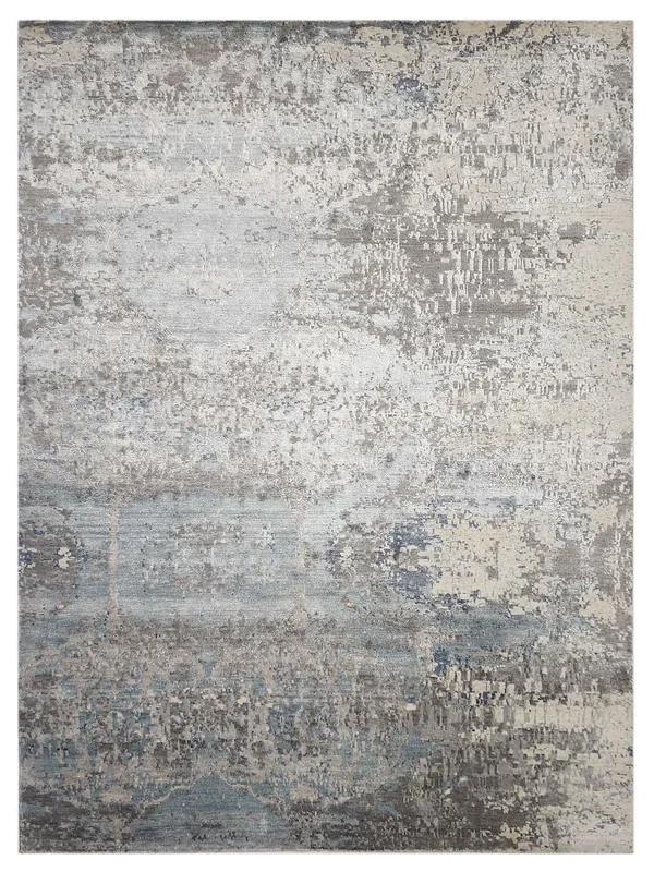 Artisan Mary Blue Contemporary Knotted Rug