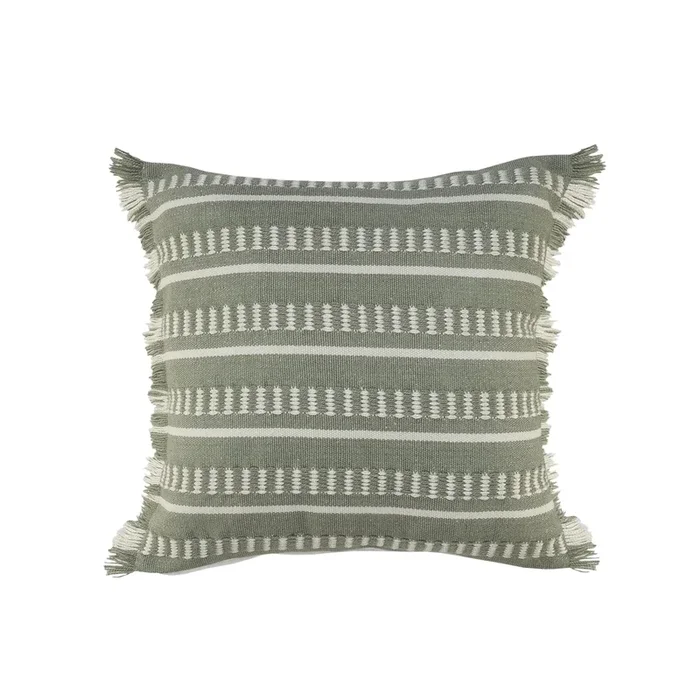 Atlantis Lr07589 Green/White Pillow