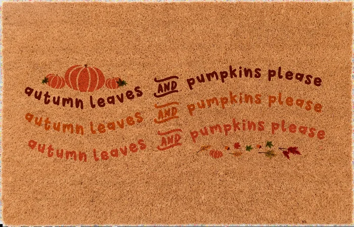 Autumn Leaves And Pumpkin Please