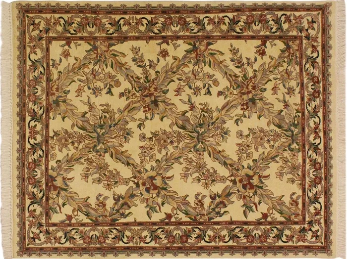 Basan Heritage Adelaide Beige/Gray Wool Rug – 4’0” x 6’2”