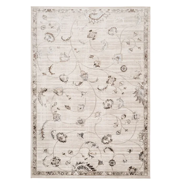 Beige Floral Vine Rug – Lata