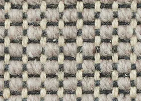Belgian Grigio Mosaic Wool & Sisal small rug with Belgian Charcoal Herringbone Cotton binding