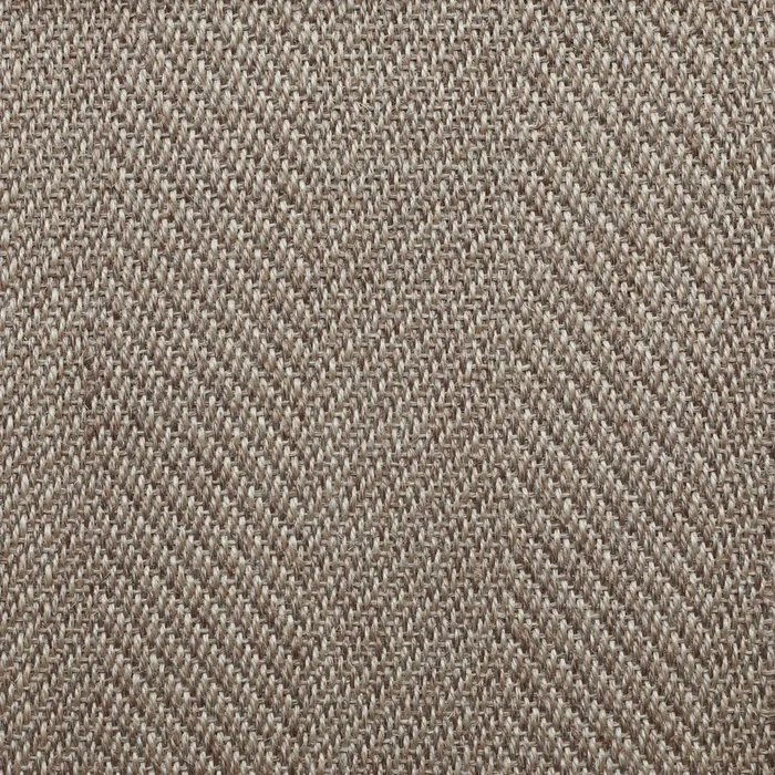 Belgian Natural Herringbone Sisal Large Rug with Oriental Ecru Cotton binding