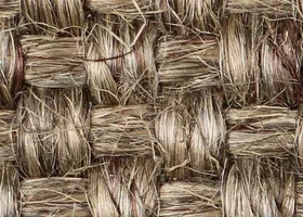 Belgian Stone Sisal small rug with Belgian Grey Chenille binding