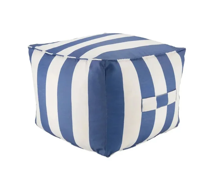 Birch Point BIR01 Blue/White Pouf