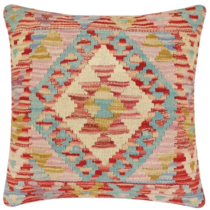 Bohemian Aurea Turkish Hand-Woven Kilim Pillow