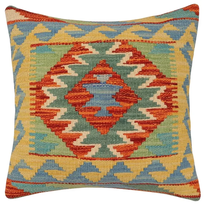 Bohemian Barron Turkish Hand-Woven Kilim Pillow