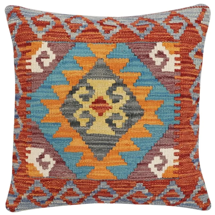 Bohemian Lessie Turkish Hand-Woven Kilim Pillow