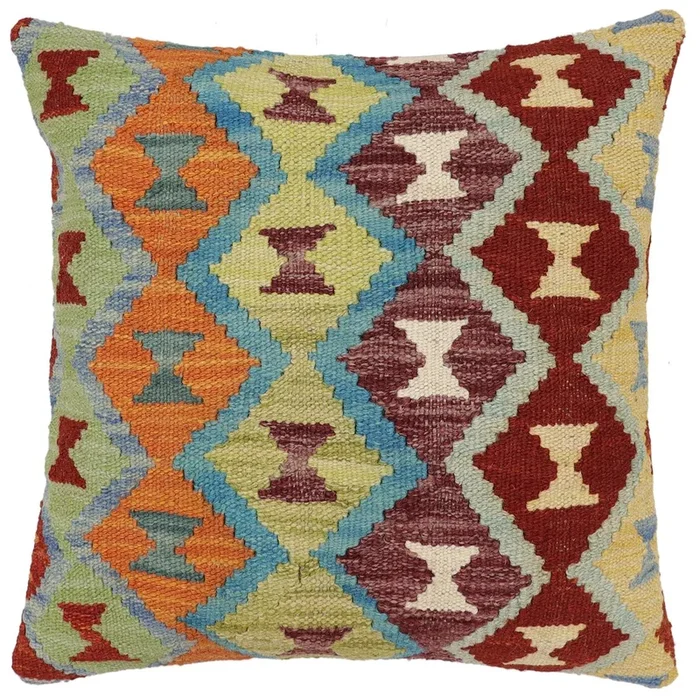 Bohemian Mcmaster Turkish Hand-Woven Kilim Pillow