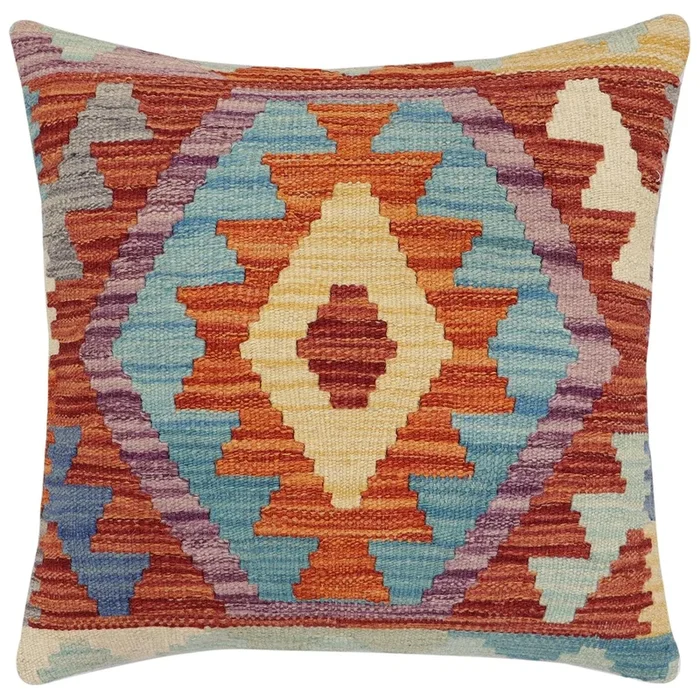Bohemian Muir Turkish Hand-Woven Kilim Pillow