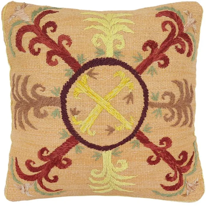 Bohemian Samantha Suzani Kilim Handmade Pillow
