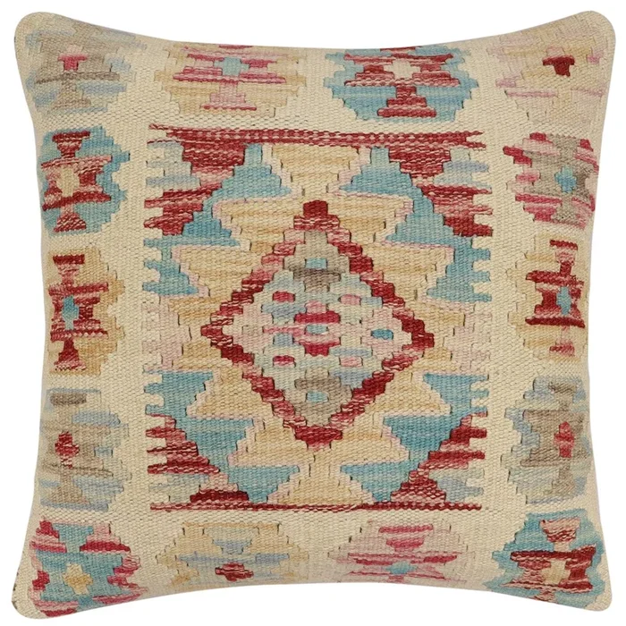 Bohemian Shelley Turkish Hand-Woven Kilim Pillow