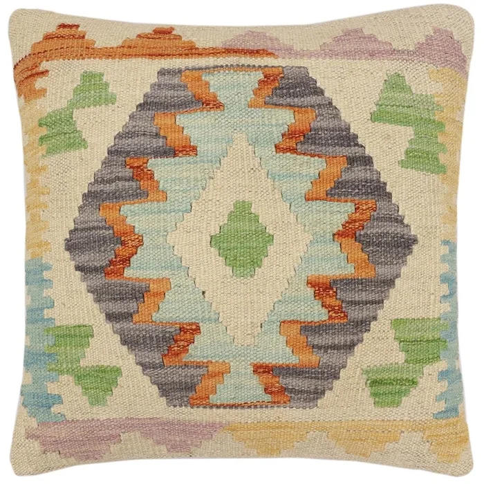 Bohemian So Turkish Hand-Woven Kilim Pillow