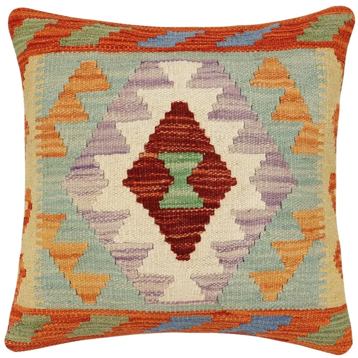 Bohemian Terrence Turkish Hand-Woven Kilim Pillow