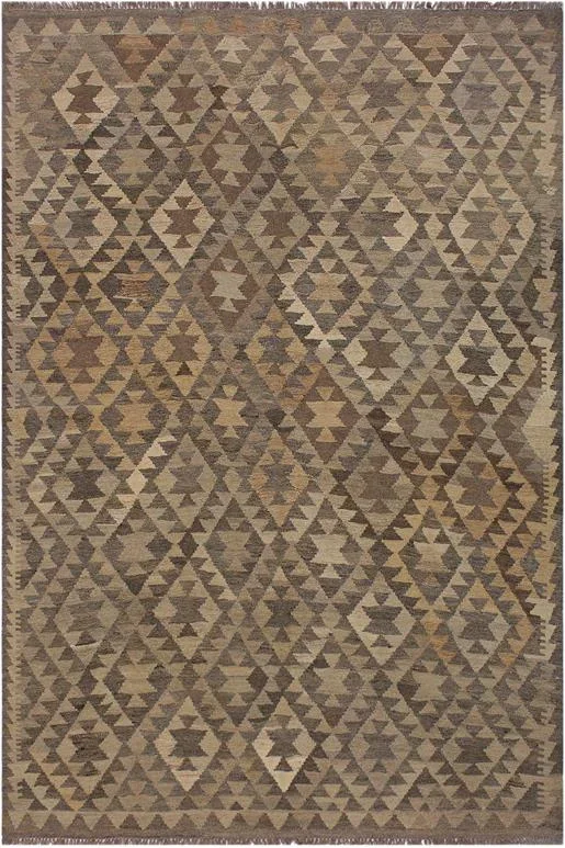 Bohemian Turkish Kilim Anibal Hand-Woven Wool Rug – 5’11” x 7’7”
