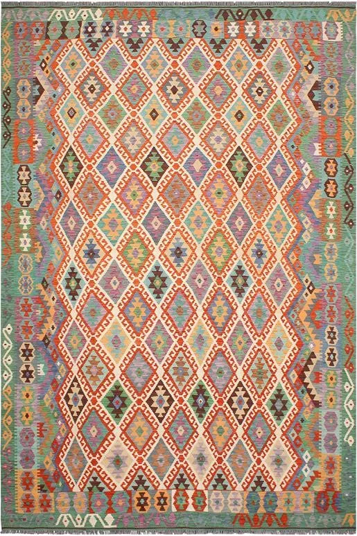 Bohemian Turkish Kilim Joie Hand-Woven Wool Rug – 8’4” x 11’4”