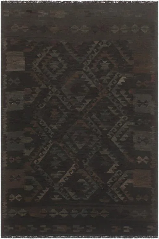 Bohemian Turkish Kilim Karl Hand-Woven Wool Rug – 5’5” x 7’8”