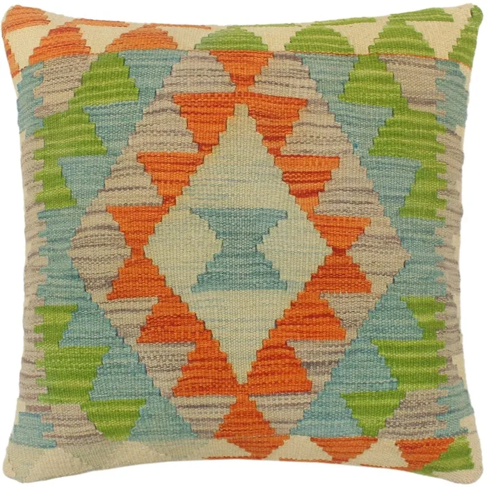 Bohemian Turkish McCallum Hand Woven Kilim Pillow