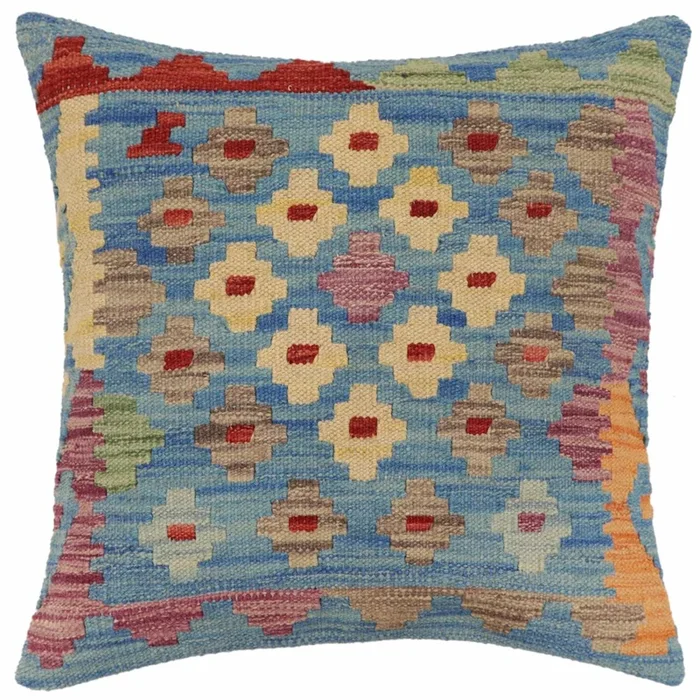 Bohemian Wilcox Turkish Hand-Woven Kilim Pillow