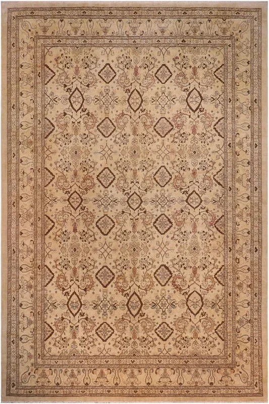 Bohemian Ziegler Dori Light Tan/Brown Wool Rug – 13’11” x 17’11”